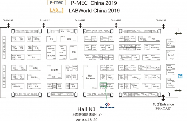 P-MEC 2019 展位圖